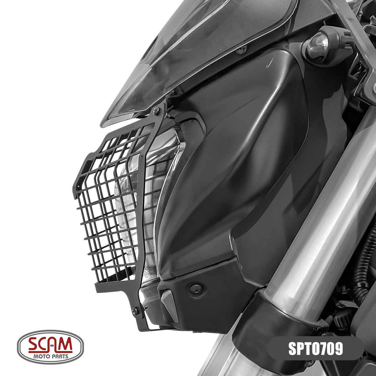Protetor de farol (AÇO CARBONO) - BAJAJ DOMINAR 250 2024+ - Imagem 5