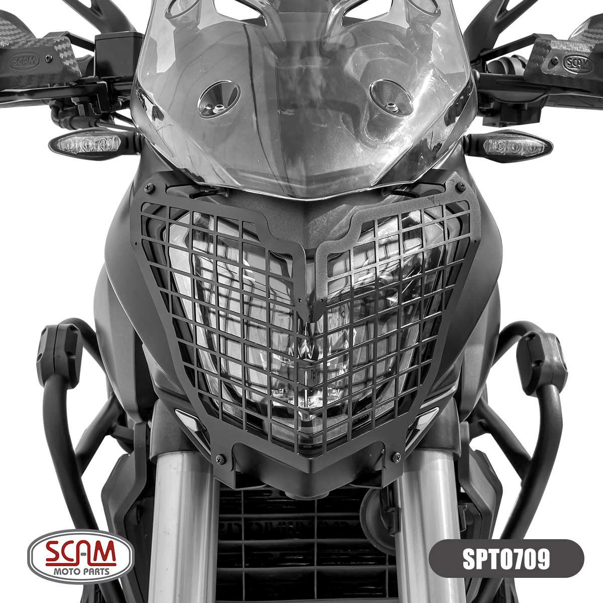 Protetor de farol (AÇO CARBONO) - BAJAJ DOMINAR 250 2024+ - Imagem 2