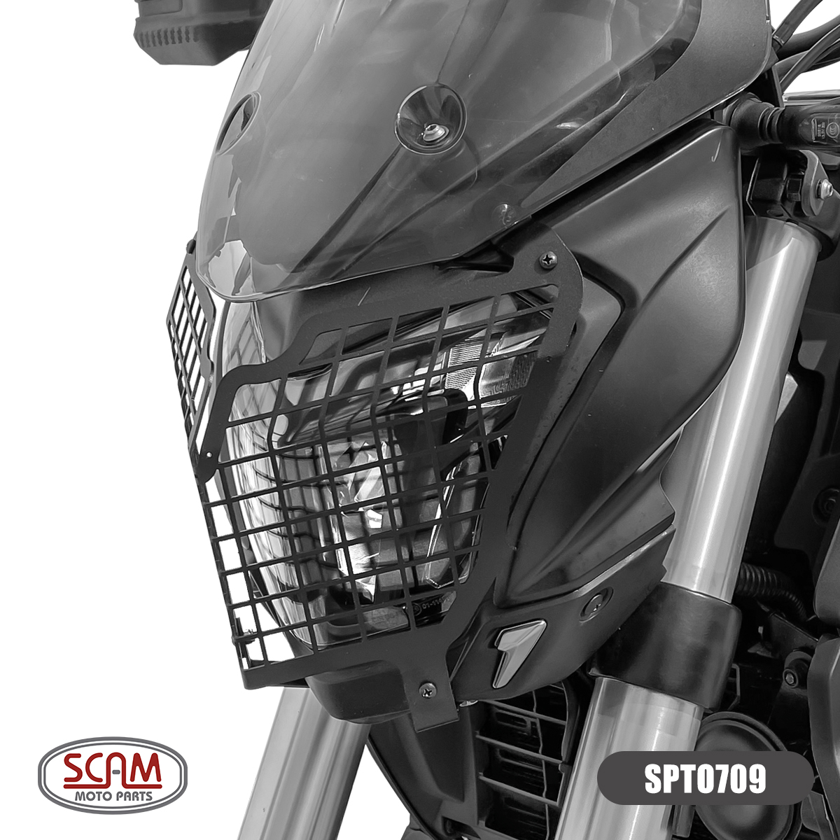 Protetor de farol (AÇO CARBONO) - BAJAJ DOMINAR 250 2024+ - Imagem 3
