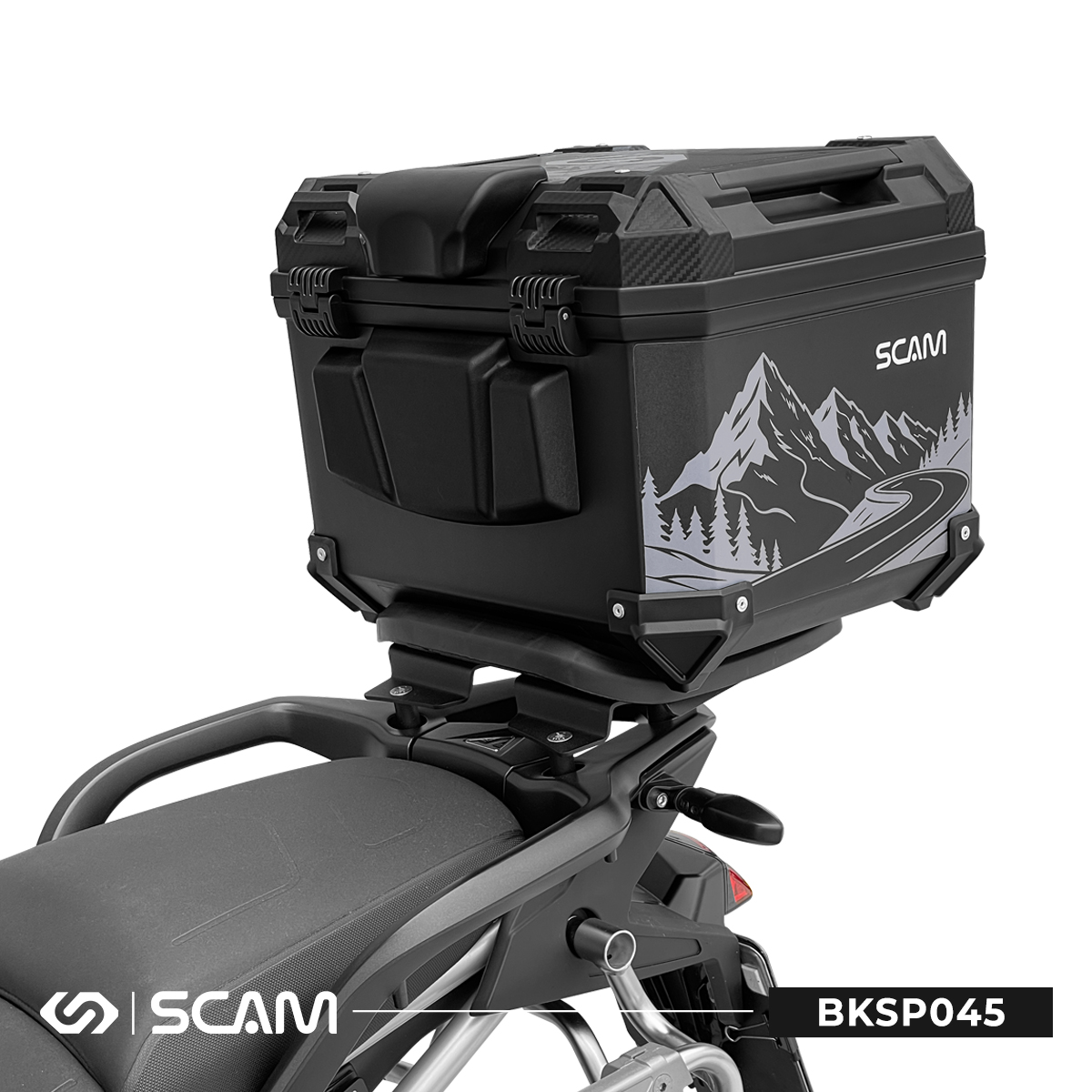 Baú superior preto fosco – 45L SCAM KEYLESS - Imagem 2